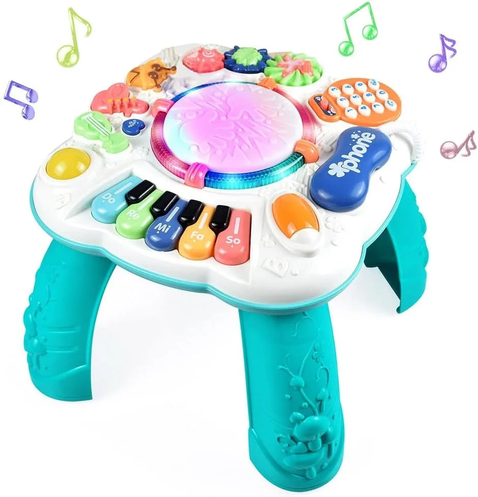 Baby & Toddler Musical Activity Learning Table – Educational Toy with Lights & Sounds for 6–36 Months Boys & Girls