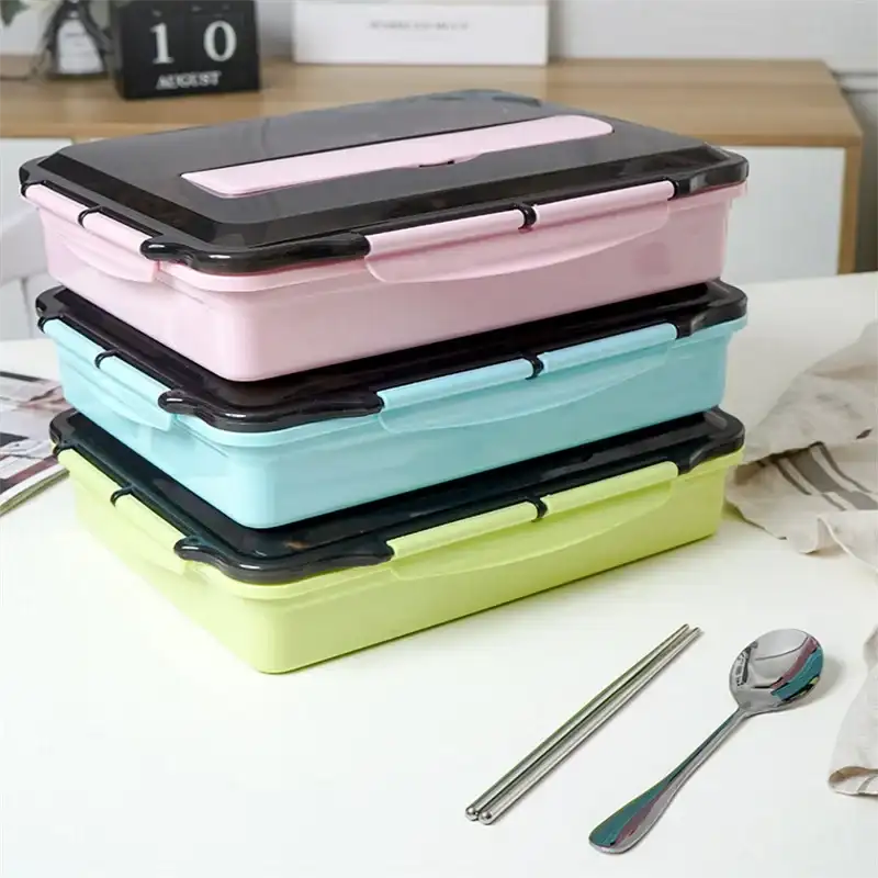 Stainless Steel Thermal Lunch Box – Multi-Layer Bento Container with Spoon & Chopsticks for School & Office 🍱