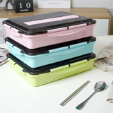 Stainless Steel Thermal Lunch Box – Multi-Layer Bento Container with Spoon & Chopsticks for School & Office 🍱