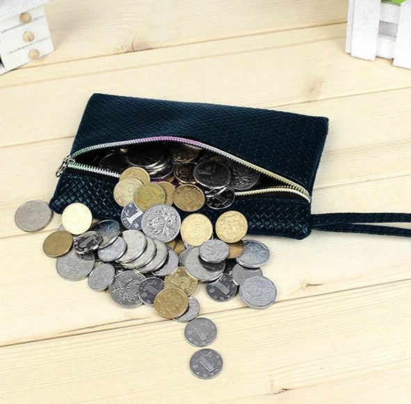 Women’s PU Leather Wristlet Clutch Purse – Double-Zip Travel Wallet with Smartphone Compartment & Elegant Design