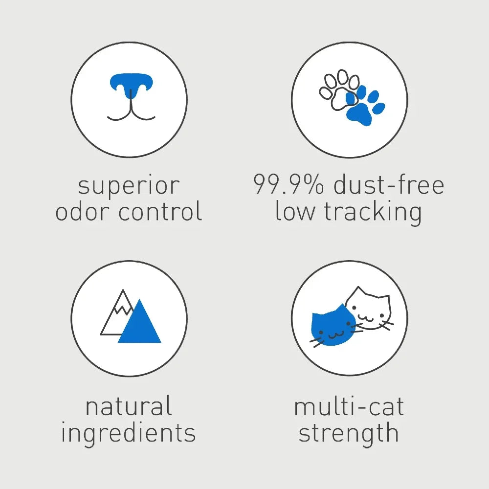 Ultra Clumping Cat Litter – 20lb Unscented Low-Dust Formula, Natural Odor Control, Easy-Scooping Litter for Multi-Cat Homes