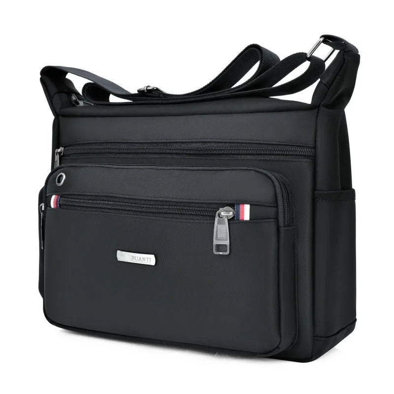 Men’s Oxford Cloth Crossbody Sling Bag – Large-Capacity Lightweight Shoulder Travel Bag for Daily Versatile Use