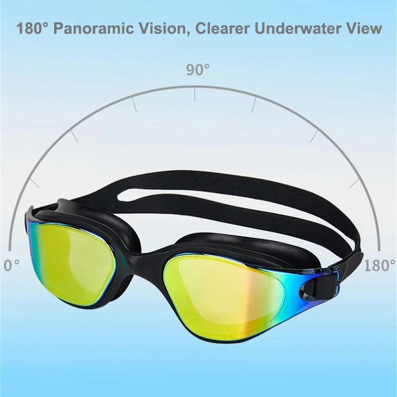 Professional Polarized Swimming Goggles for Adults – Anti-Fog, UV Protection & Clear Wide Vision