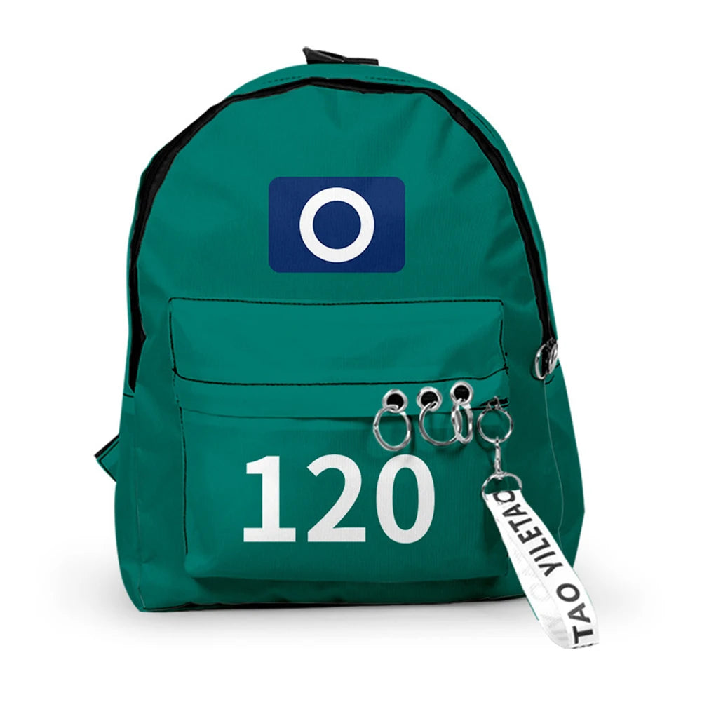 Korea Game Season 2 Cosplay Backpack Package – Unisex Large Capacity Student School Shoulder Bag