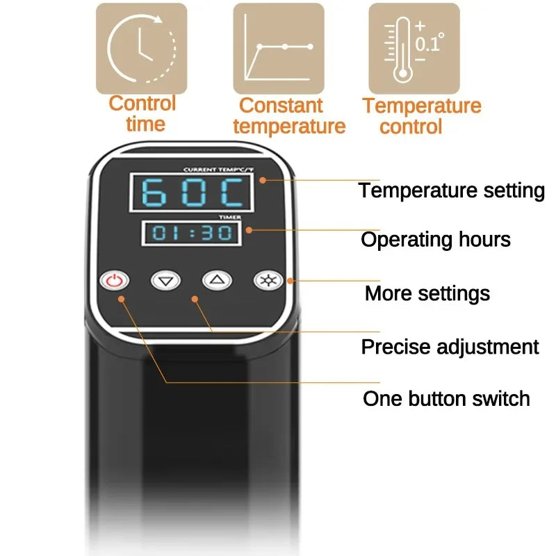 1000W Sous Vide Immersion Cooker – Precision Temperature Control & LCD Timer for Perfect Cooking 🍖🍳