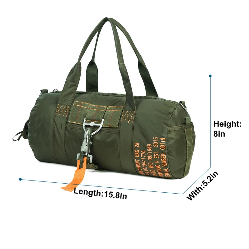 LQARMY Tactical Parachute Duffle Bag – 1000D Nylon Outdoor Travel & Camping Crossbody Pack