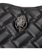 Women’s Heart-Shaped Herringbone Crossbody Bag – Eagle & Bird-Head Chain Detail Purse
