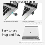 USB Mini Mouse Mover / Jiggler – Plug & Play Computer Activity Simulator with On/Off Button