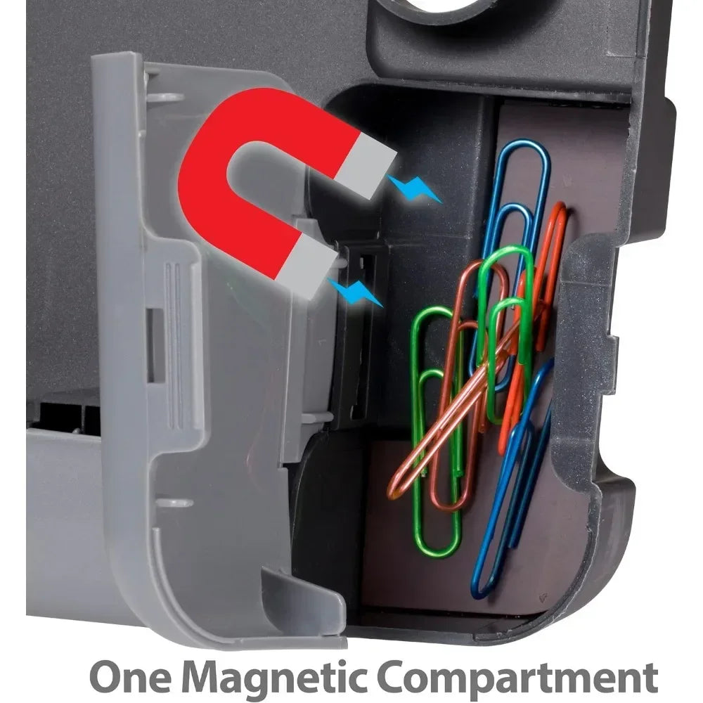 Portable Clipboard Storage Case for A4 Documents – Durable Plastic Clipboard with Secure Compartment (Charcoal)