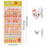 Cute Mini Animal 3D Bubble Stickers – Stereoscopic Diary & Stationery Decor