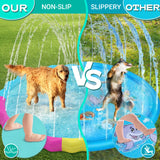 Dog Splash Pad – Non-Slip Outdoor Sprinkler Pool for Pets (Summer Water Play Toy)