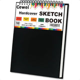 9×12″ Spiral Sketchbook Drawing Pad – 100 Sheets 100 gsm (68 lb) Art Paper Notebook