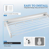 Wall‑Mount Scalable Hanging Rack – Wall-Mounted Collapsible Drying Rack for Bathroom, Laundry & Closet