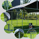 Heavy-Duty Outdoor Dog Playpen – Secure Steel Kennel with Lock for Safe Training & Play