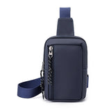 Men’s Canvas Chest Bag – Small Fashion Crossbody Sling Shoulder Bag for Phone, Travel & Daily Use
