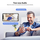 HD Wireless WiFi Doorbell Camera – Waterproof Smart Video Doorbell with Outdoor Security Camera, Two-Way Audio & Night Vision