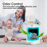 Slim Trash Can with Lid – Rectangular Narrow Waste Bin for Bathroom, Bedroom & Office (Soft-Close Top)