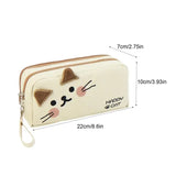 Cat Pattern Pencil Holder Case – Large Capacity Pen Pouch, School Stationery Organizer & Makeup Storage Bag
