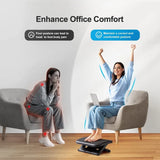 Foot Rest for Under Desk at Work,Adjustable Footrest with Massage Texture and Roller,Ergonomic Foot Stool with 3 Height Position
