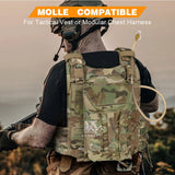 KRYDEX 500D Tactical Hydration Carrier – MOLLE 50oz Water Bladder Pouch | 1.5L Outdoor Hiking Hydration Pack