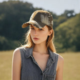 Classic Distressed Denim Baseball Cap – Vintage Adjustable Dad Hat for Outdoor Sports, Travel & Casual Wear