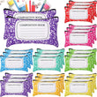 24-Piece Composition Canvas Pencil Pouches – Zippered Pen & Pencil Case Bulk Set