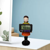 Resin Figure Doll Digital Clock – Cute Desk Clock Ornament for Korean TV Series Fans & Collectible Home Décor