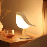🕊️ LED Nightstand Lamp – Magpie Shape Touch Sensor Lamp with Aromatherapy Diffuser & 3-Level Brightness for Dorm & Bedroom