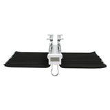 22-Arm Pull-Out Trousers Rack Steel Pants Hanger Bar Slide-Out Closet Organiser (Black)