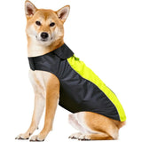 Lightweight Waterproof Dog Rain Jacket – Reflective Winter Vest with Leash Hole for Medium Dogs