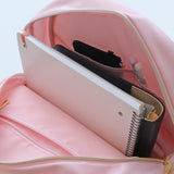 Pink Customizable Nylon Backpack – Stylish Travel & School Everyday Bag