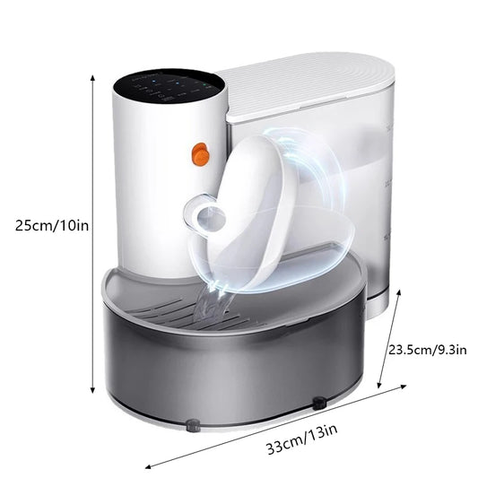 Smart Automatic Cat & Dog Water Dispenser – Rechargeable Running Water Fountain for Pets