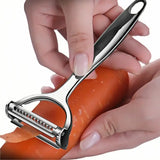 2-in-1 Multifunctional Vegetable Peeler – Dual-Blade Swedish Peeler & Julienne Slicer