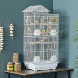Roof-Top Medium Parakeet Cage – Bird Cage for Cockatiels, Conures, Finches, Budgies, Canaries & Lovebirds