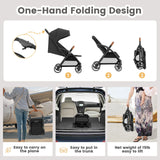 Standard Stroller Seat – Foldable & Portable Luxury Baby Carriage with 360° Swivel for Newborns & Toddlers 👶✨