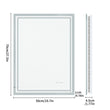 LED Bathroom Mirror – Backlit, Dimmable, Anti-Fog Makeup Mirror (IP65 Rated)