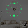Silent DIY Wall Clock – Creative Night-Light Wall Decoration for Living Room & Bedroom