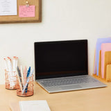 2-Pack Rose Gold Pen Holder Desk Organizer Cups – Stylish Storage for Pens, Brushes & Office Supplies