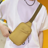 Men’s Moto Biker Chest Crossbody Bag — Outdoor Sports Sling Messenger Shoulder Pack