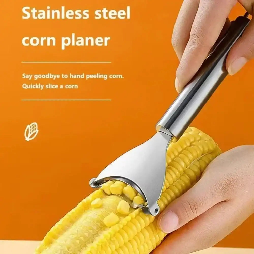 304 Stainless Steel Corn Planer with Ergonomic Handle – Corn Peeler & Vegetable Cutter Tool