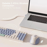 Redragon BS8772 Wireless Keyboard & Mouse Combo – 78-Key Low-Profile Mechanical Keyboard with 2.4GHz Wireless & 2400 DPI Ergonomic Mouse