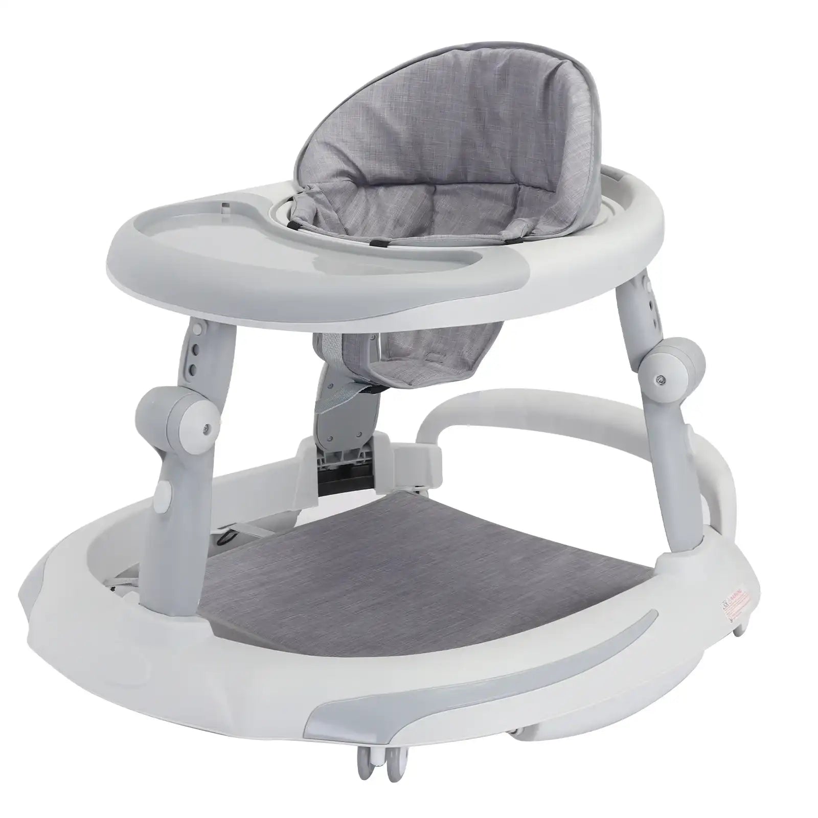 Foldable Adjustable Height Baby Walker with O-Shape Legs & Anti-Rollover Design – 6-18 Months