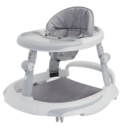 Foldable Adjustable Height Baby Walker with O-Shape Legs & Anti-Rollover Design – 6-18 Months