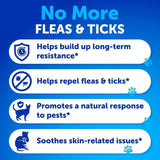 Natural Flea & Tick Prevention for Cats – Chewable Daily Supplement with Vitamins, Oral Pills for Cats & Kittens