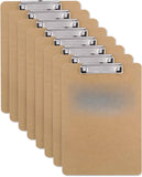 📋 Set of 2 Cardboard Clipboards – Letter & A4 Size (8.5x11 / 9x12.5) with Low-Profile Clips for School & Office