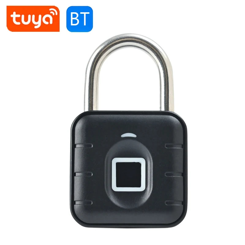 Smart Fingerprint Padlock with Tuya APP – Waterproof Portable Anti-Theft Keyless Lock