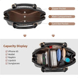 Women’s Classic Double-Zip Top Handle Dome Satchel Bag – Small Crossbody Handbag