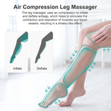 Nekteck Air-Compression Leg & Foot Massager – Circulation Booster with Heat & Calf/Thigh Wraps