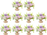10 Pcs Gold Flower Vases – Elegant Wedding & Event Table Centerpiece Décor for Receptions, Birthdays & Christmas Celebrations