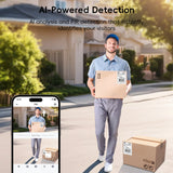 ZUMIMALL Dual-Lens Video Doorbell – Wireless/Wired Smart Doorbell with Battery & Chime, 2-Way Audio, Voice Changer & Home Security Camera